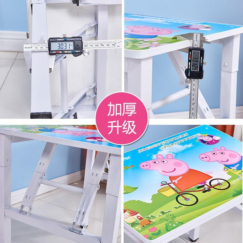 儿童写字桌椅套装折叠儿童学习桌小学生书桌简易小桌子家用课桌椅 字母升级桌椅套装图片