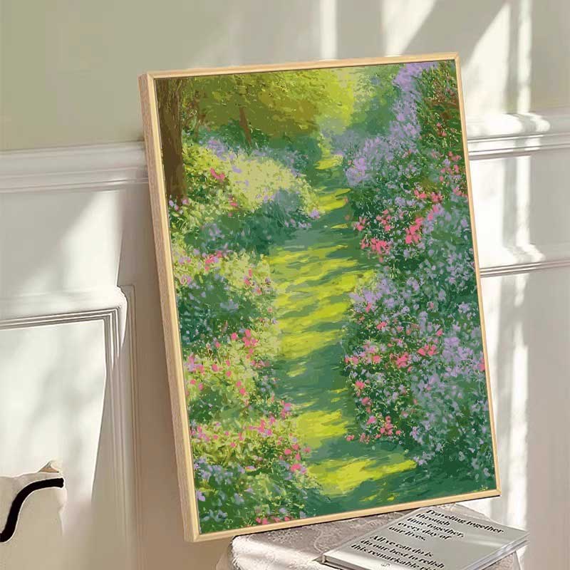玟书 现代简约壁画 高清艺术微喷画+哑光质感+铝合金框 风景花卉装饰画40*60cm 竖版C款高清大图
