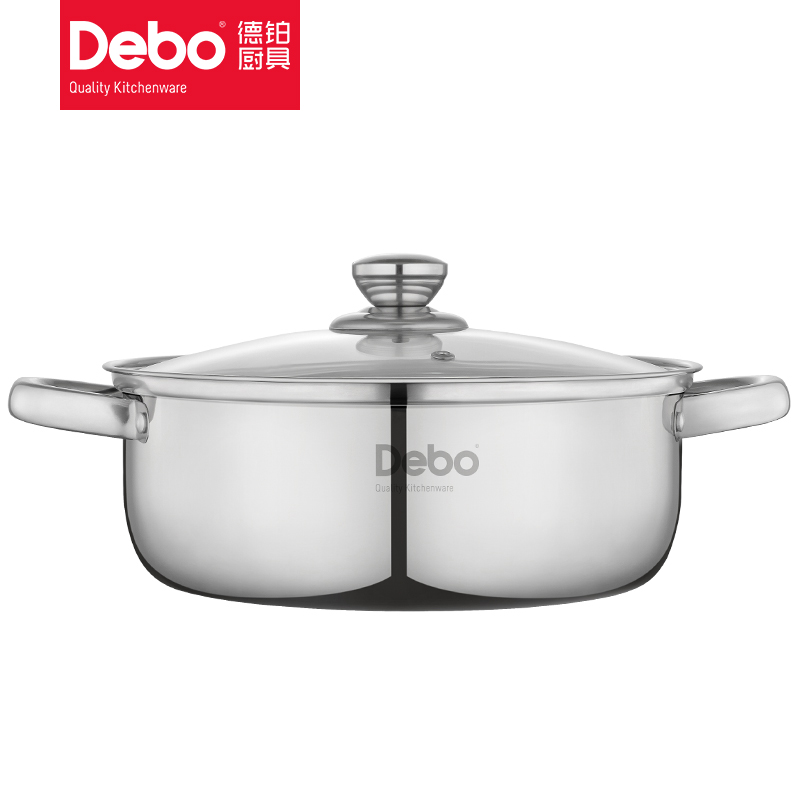 德铂(Debo) DEP-DZ080 凯奇 不锈钢锅汤锅 26cm高清大图