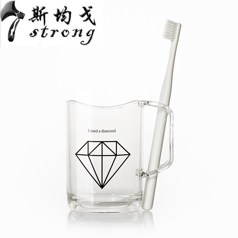 家用创意漱口杯情侣手柄可插牙刷款牙刷杯儿童牙刷架洗漱杯子