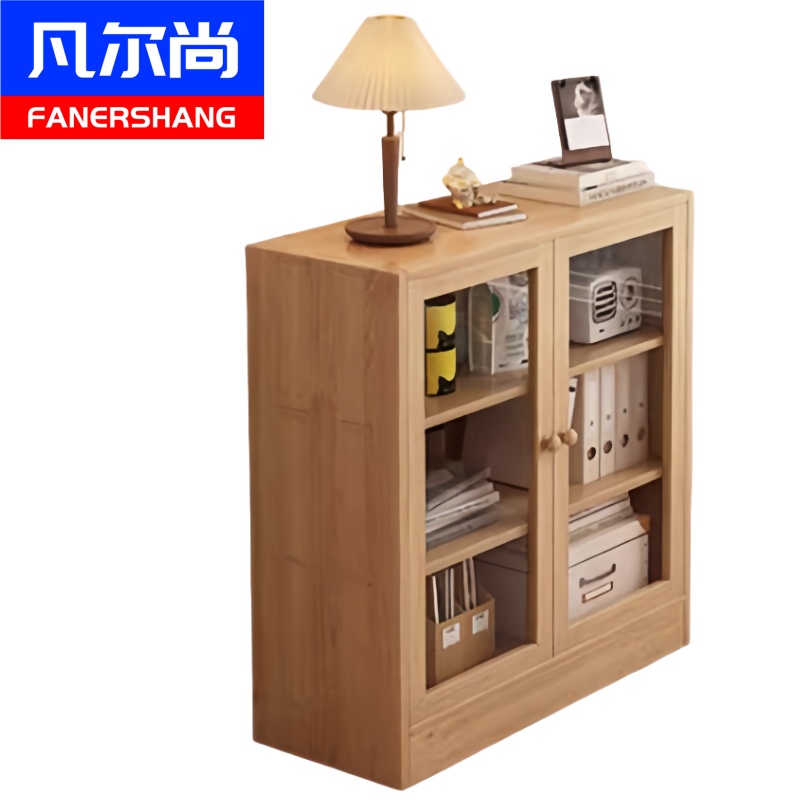 凡尔尚书柜储物柜 书柜两门600*300*900mm台 木质
