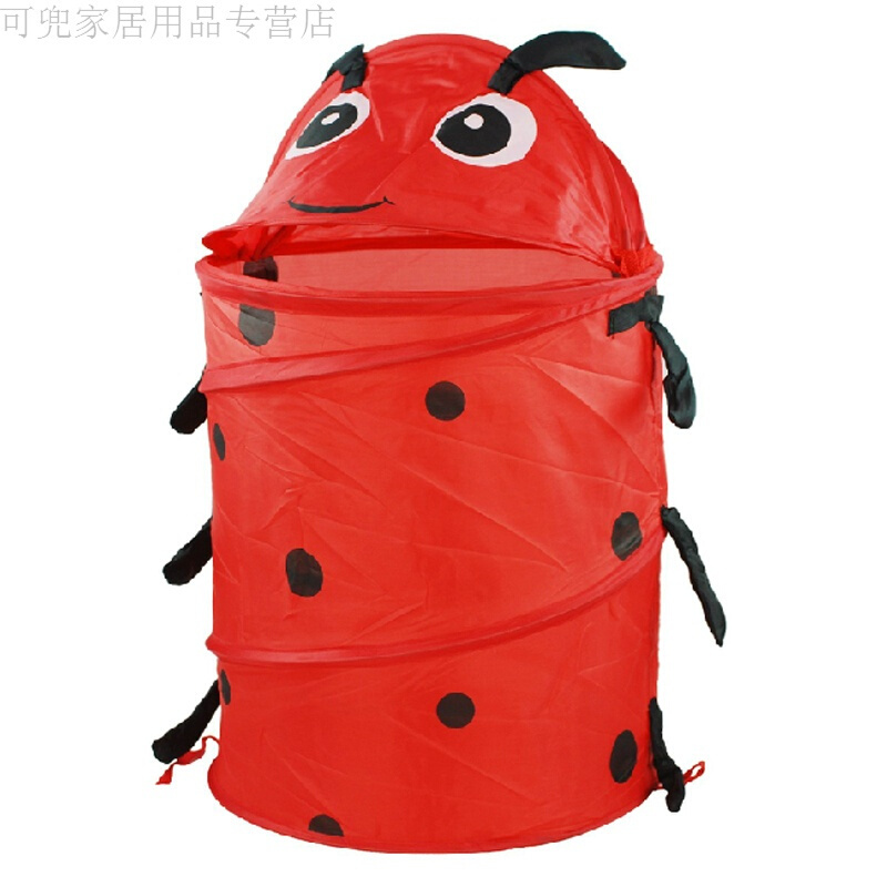 18新款时尚收纳篮折叠玩具筐脏衣服篓衣服篮子换洗有盖卡通家用洗衣篓脏衣桶好品质