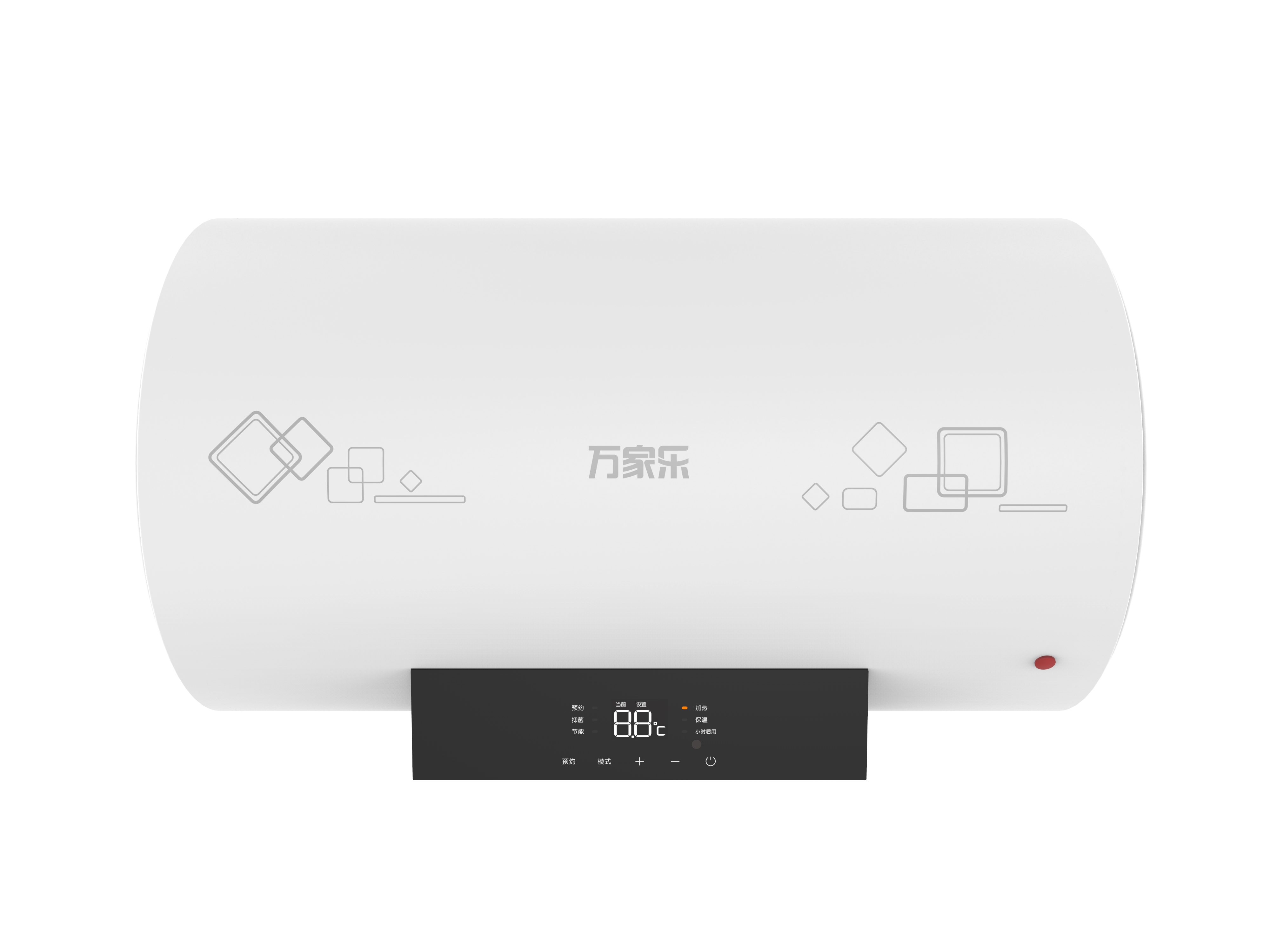 万家乐电热水器d80-g0 80升储热式2500w,2级能效,预约,高温抑菌,节能