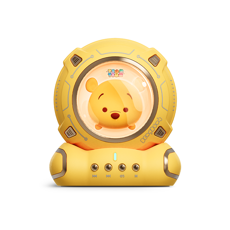 Disney/迪士尼 J20蓝牙音箱 维尼熊版无线音响高音质迷你便携低音炮收款车载语音播报适用于苹果安卓手机高清大图