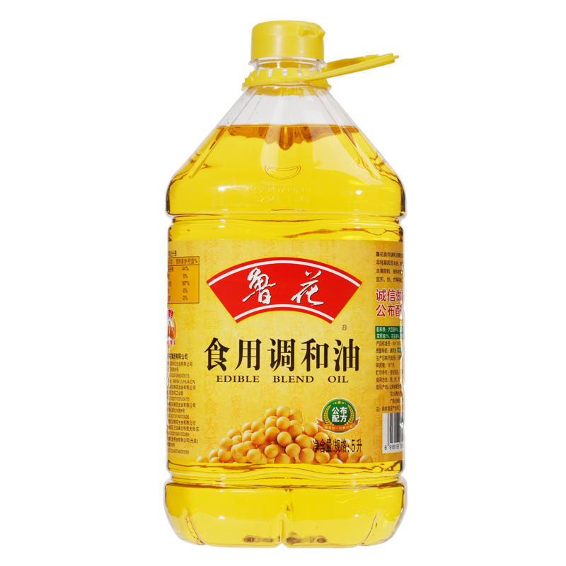 鲁花 食用调和油(大豆) 5L(桶)