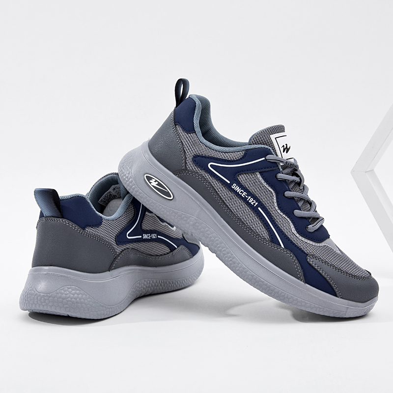 双星秋季新款透气网面软底运动鞋男士户外运动休闲鞋194