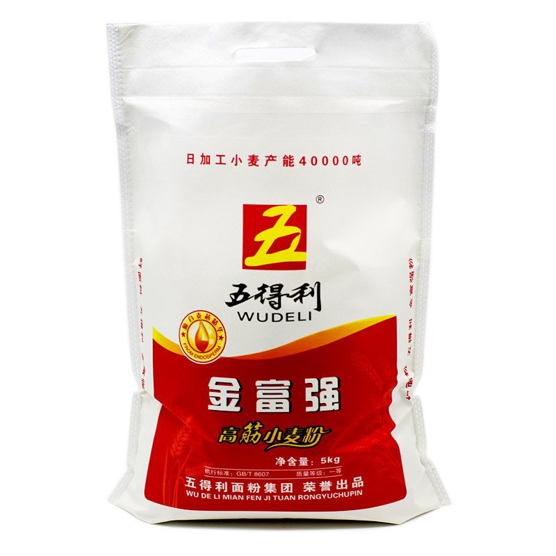 苏宁易购超市五得利金富强高筋小麦粉高筋粉5kg