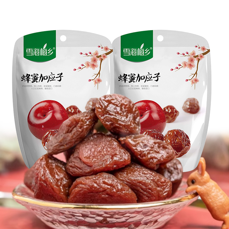 雪海梅乡 蜂蜜加应子 105g*3袋装 果脯蜜饯休闲零食