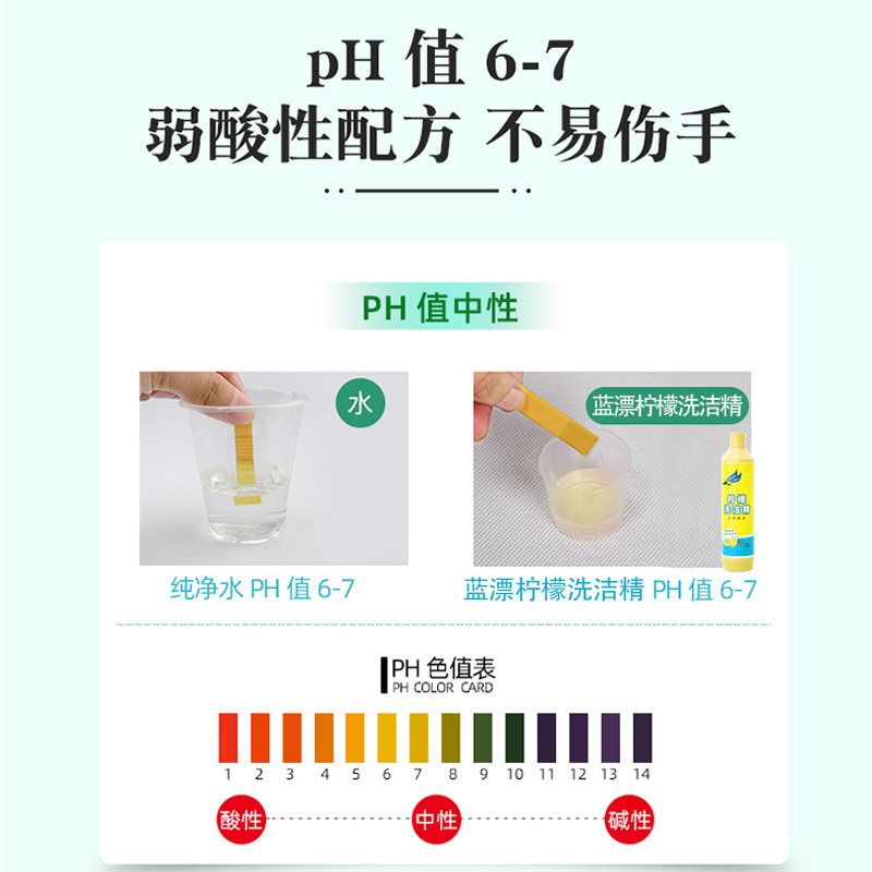 蓝漂洗洁精快速去油污清新祛味餐具锅具碗具家用清洁洗涤剂柠檬味500ml 1瓶