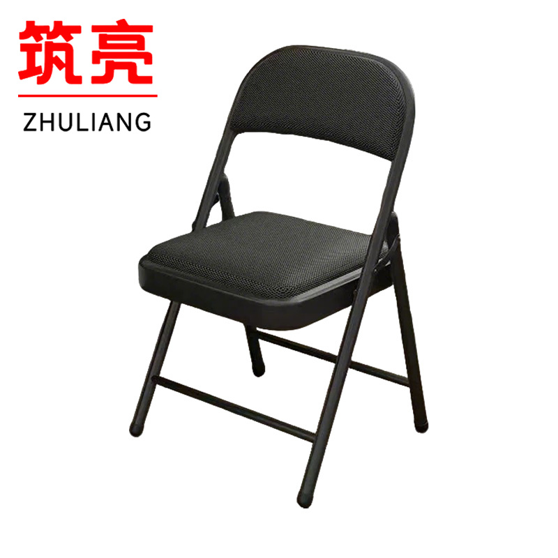 筑亮 折叠椅 黑网面 把高清大图