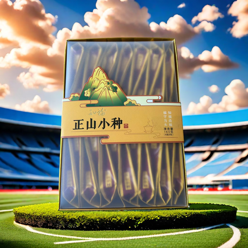 知福年新茶正山小种红茶武夷山浓香红茶透明盒装160g