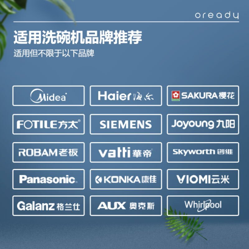 瑞碟(OREADY)洗碗盐洗碗机专用盐软水盐亮碟防水垢适用1.2kg*2 两袋装