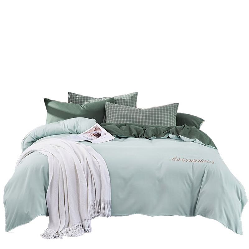 天琴床品四件套230*250cm柔软舒适清韵绣标TQ-T131高清大图