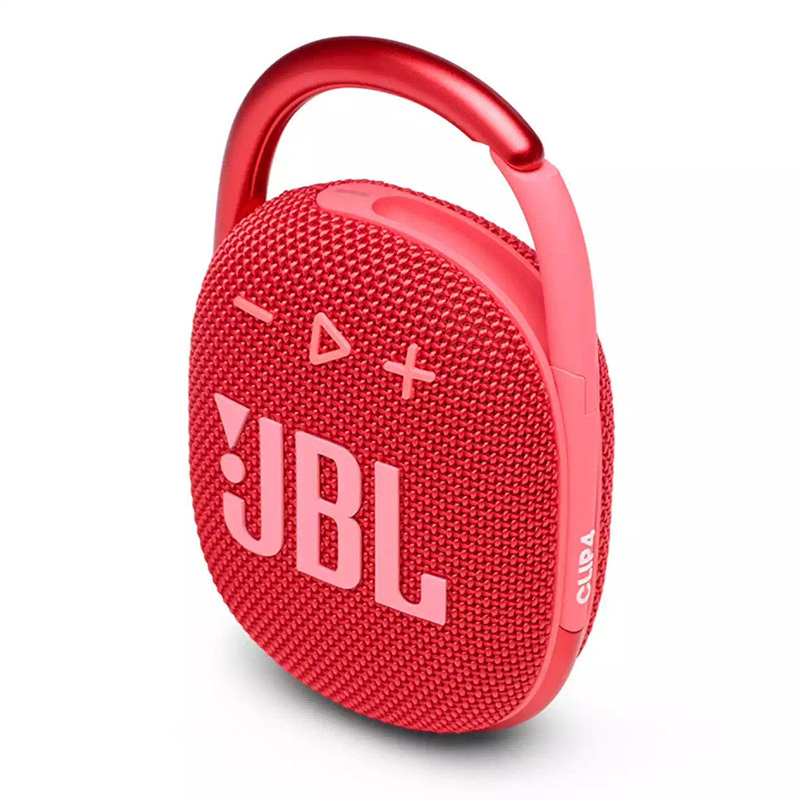 JBL CLIP4 无线音乐盒四代 蓝牙便携音箱+低音炮 户外音箱 迷你音响 IP67防尘防水超长续航 一体卡扣 庆典红