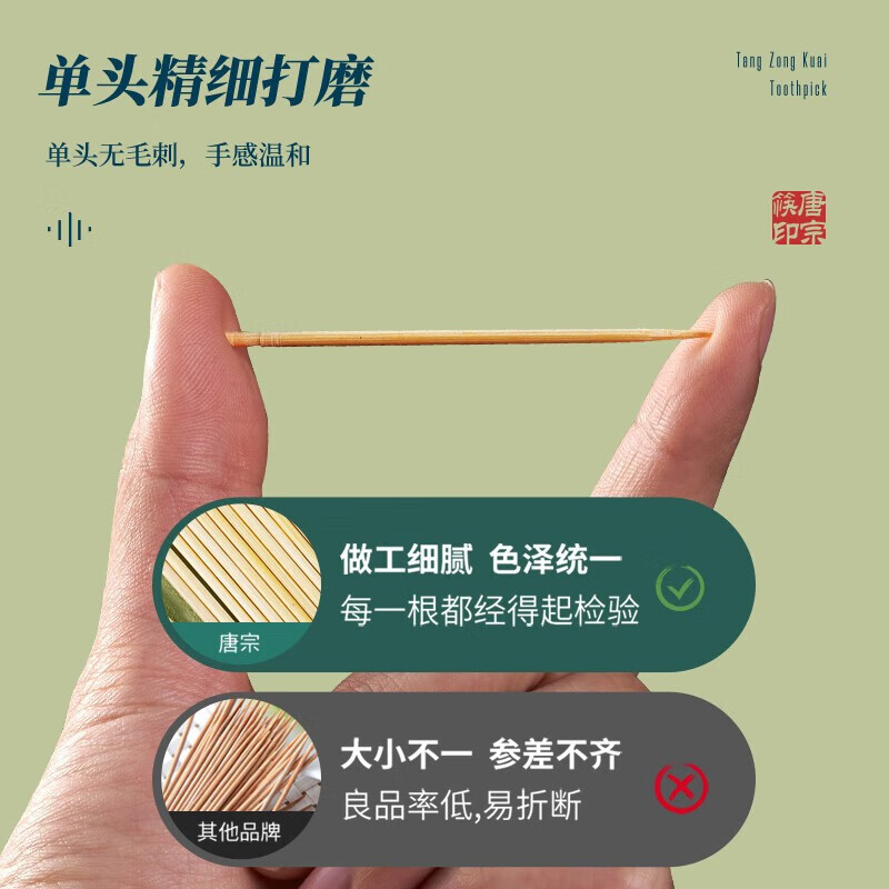 唐宗筷@ C2237 600支,300包*2 一次性牙签 独立包装(计价单位:箱)高清大图