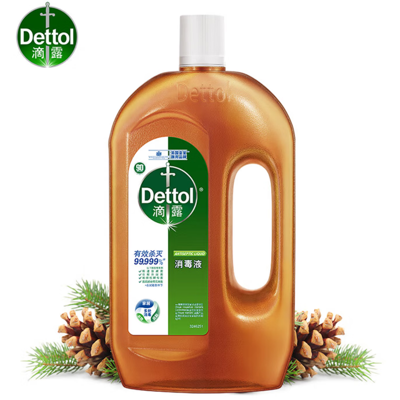 滴露消毒液1.2L*2瓶 松木香高清大图