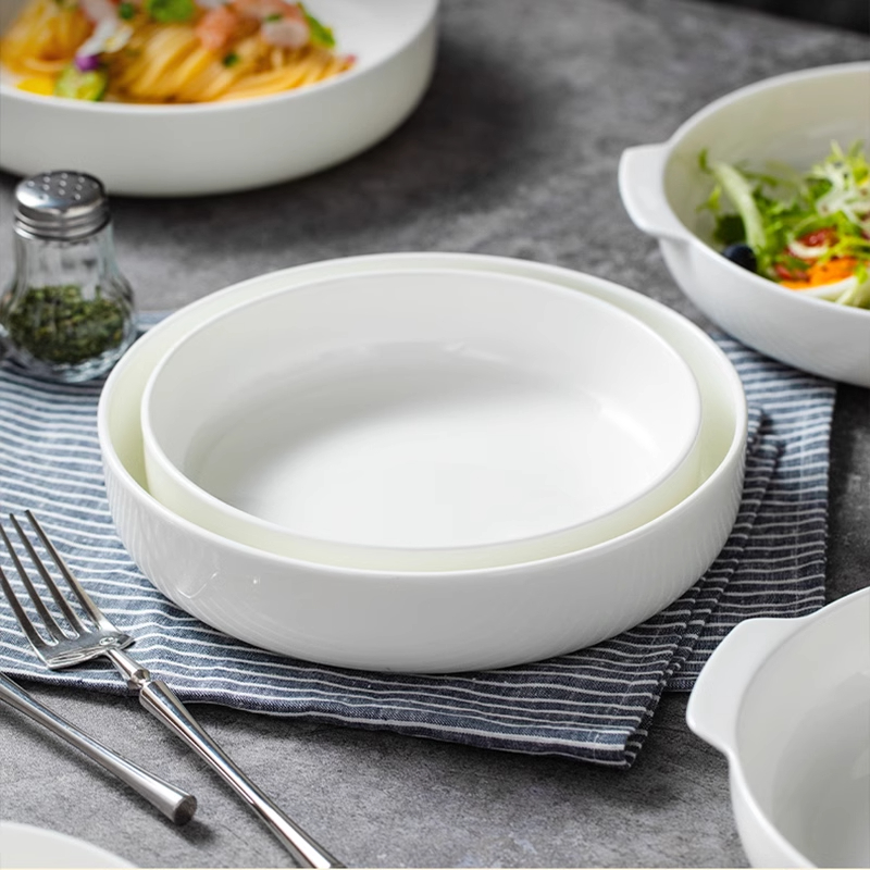 北国风光 骨瓷10英寸盘碟TS-BC-10英寸窝盘 个高清大图