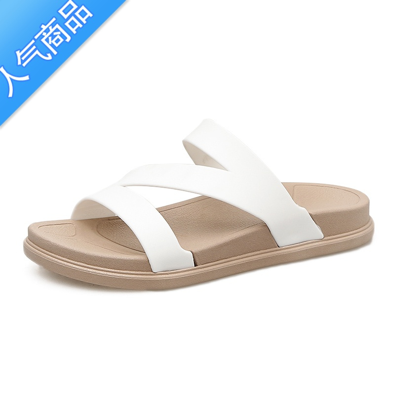 SUNTEK2023新款拖鞋女外穿时尚夏季塑料凉拖鞋外出居家洗澡防滑家用凉鞋