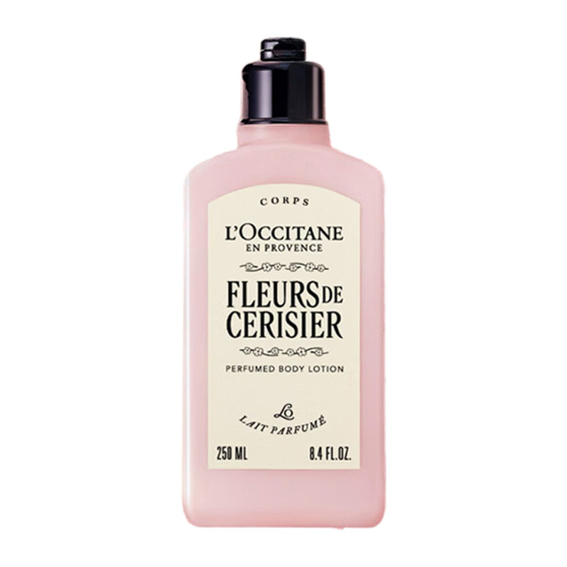 欧舒丹润肤乳轻薄触感舒缓肌肤长效保湿甜蜜樱花款250ml