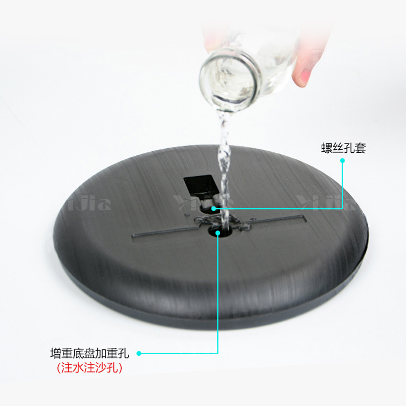 翌嘉YJ5011532 A3立牌指示牌酒店导向牌立式广告牌指引牌落地展示牌 银色圆角高清大图