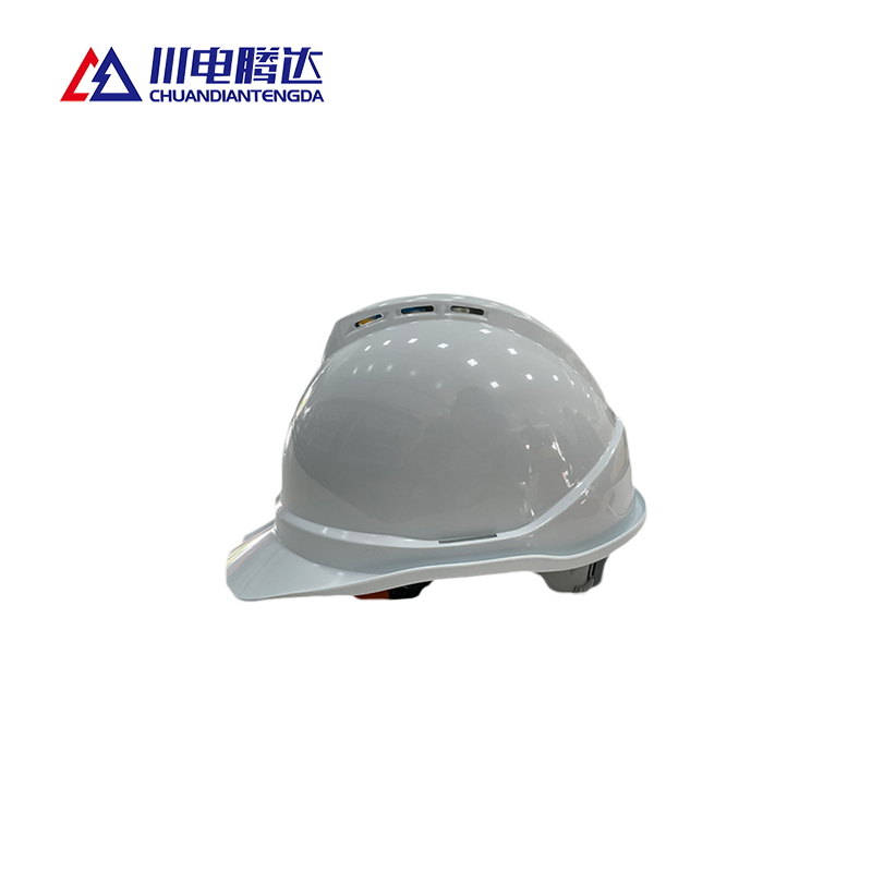 川电腾达 TD-QM01A 安全帽 圆形 侧向刚性 ABS 白色(计价单位:个)高清大图