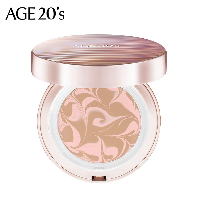 爱敬爱纪二十之水润焕颜气垫粉底霜 粉盒镭射款23号色 气垫BB霜送替换装