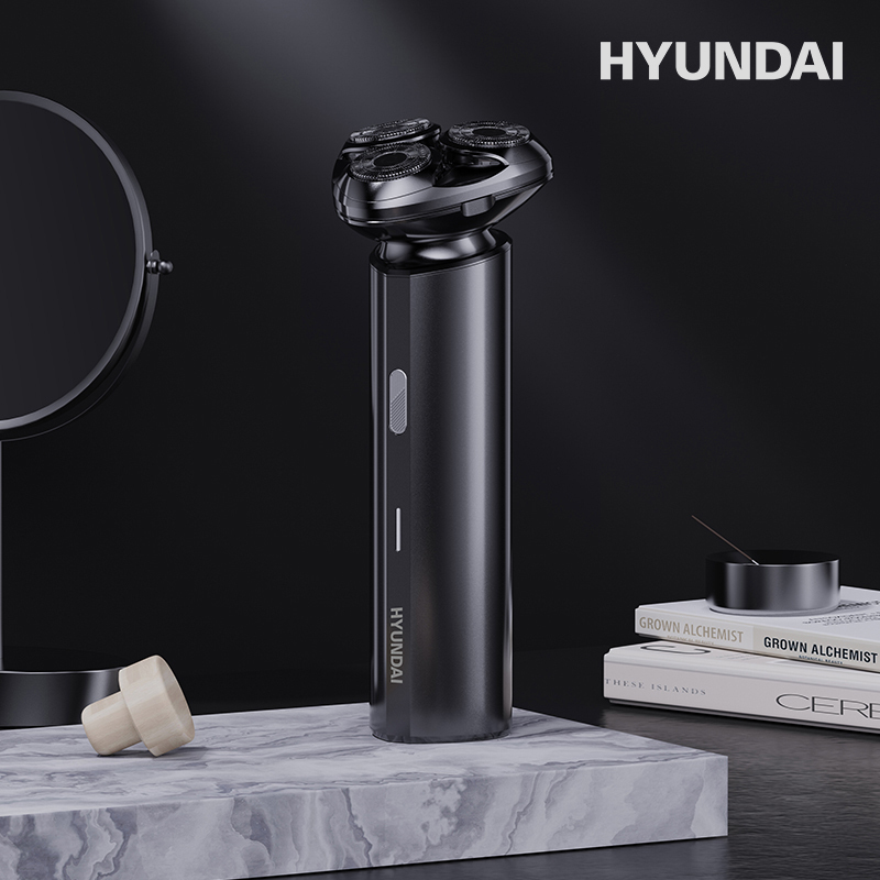 HYUNDAI韩国现代-男士电动三头浮动式剃须刀 刮胡刀全身水洗 剃须刀YS810!高清大图