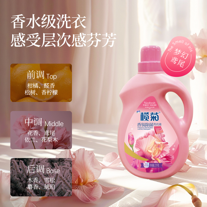 榄菊香氛除菌洗衣液1.72kg×6高清大图