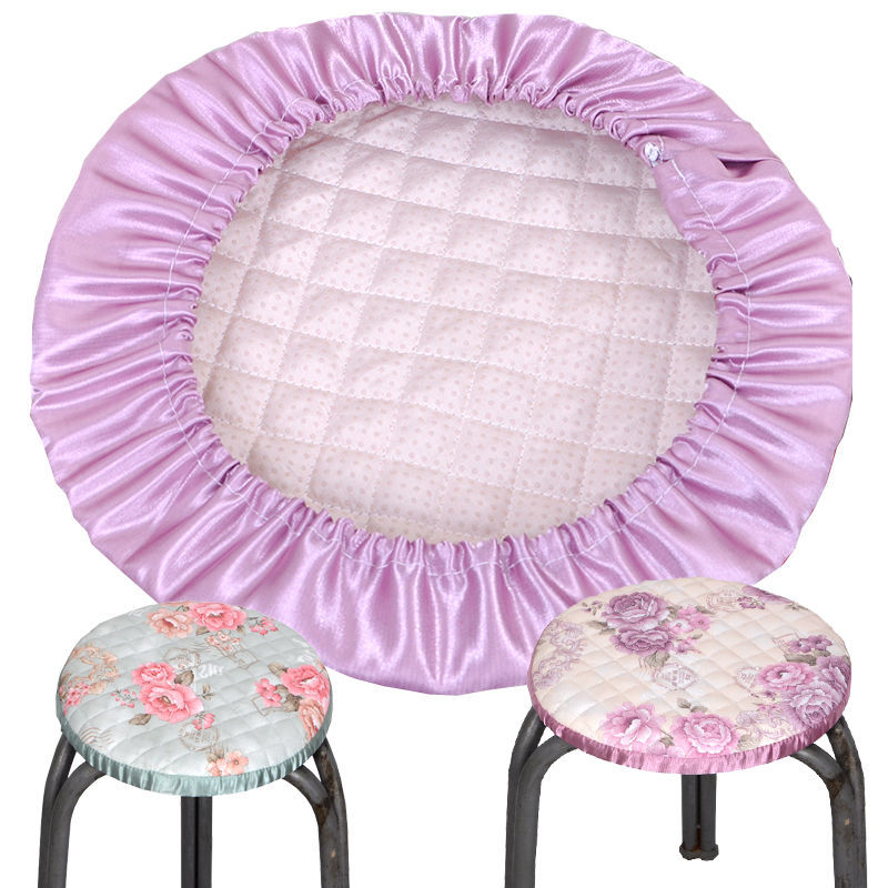 加厚小圆凳套罩圆形凳冬季坐垫圆凳子套家用防滑座套