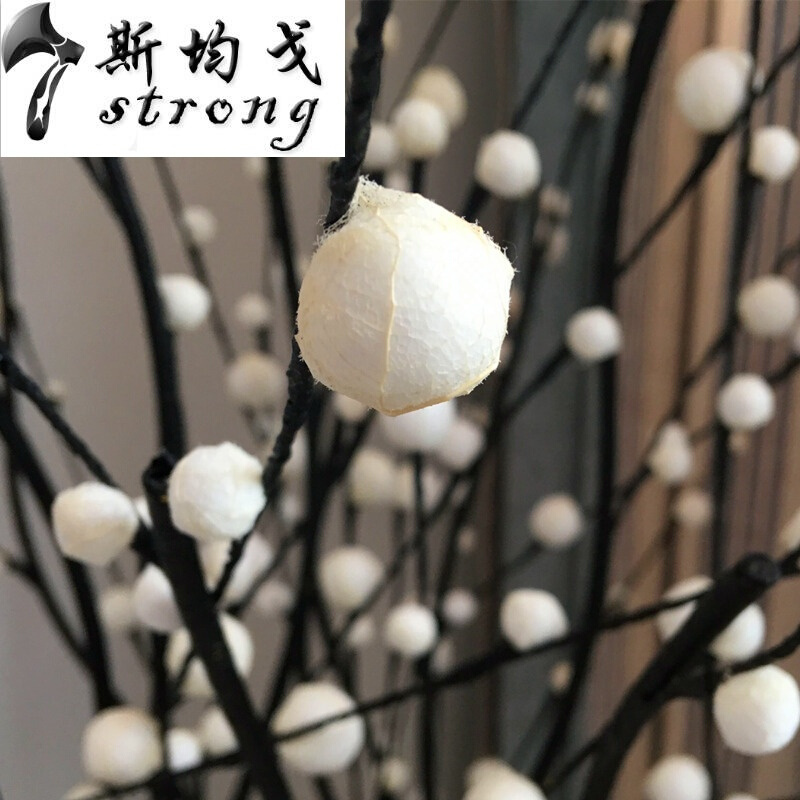 满天星仿真花叶脉干花假花花束装饰花艺客厅落地玄关插花创意摆件