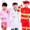 迪鲁奥(DILUAO)儿童消防员服装六一儿童中小学生演出服角色扮演职业体验装表演服