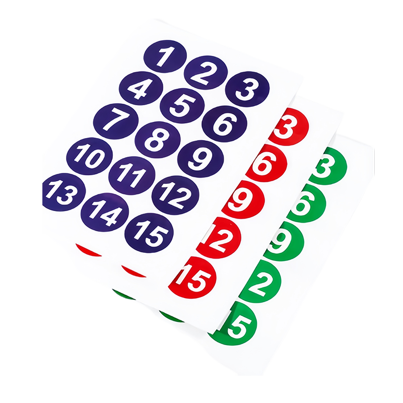 雅霖服 号码贴纸标识牌100X100mm 张高清大图