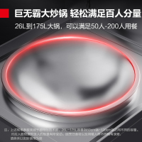 德玛仕(DEMASHI)商用大功率电磁炉 电磁大锅灶 学校食堂酒店厨房设备 20kw单头电磁电灶台HW-DC20C-08