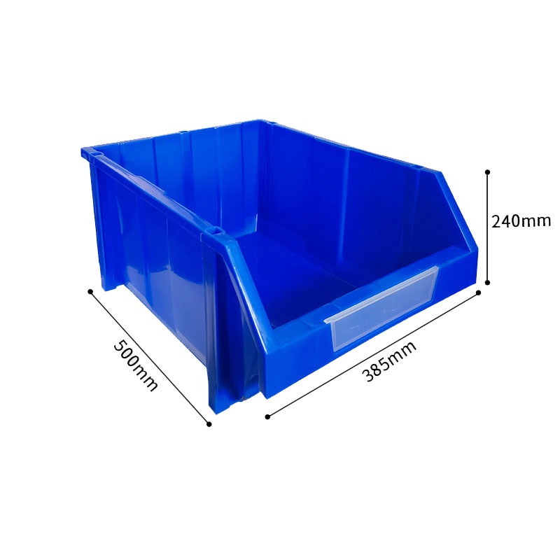 宁储 塑料零件盒 斜口物料盒 500*385*240mm 个高清大图