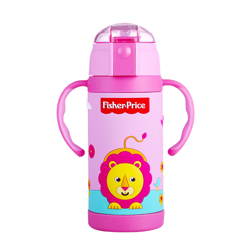 费雪牌(FISHER-PRICE) 母婴幼儿童抽真空保温杯套装 FP-8042A 粉色 适用年龄:12个月以上