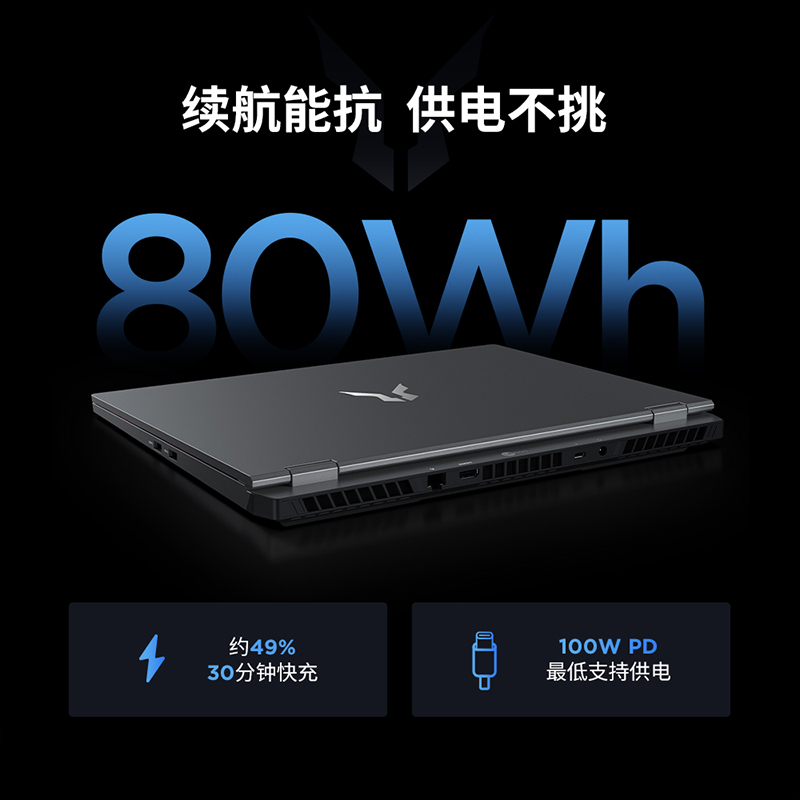 联想(Lenovo)来酷斗战者战7000 16英寸游戏本笔记本电脑(锐龙9 8940HX 16G 512G RTX5050 2.5K屏 灰)高清大图