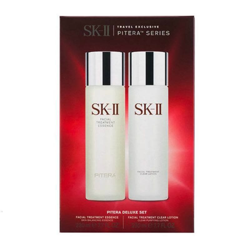 SK2基础套装补水保湿调理肌肤补水保湿控油平衡修复肌肤 神仙水 230ml + 嫩肤清莹露 230ml图片