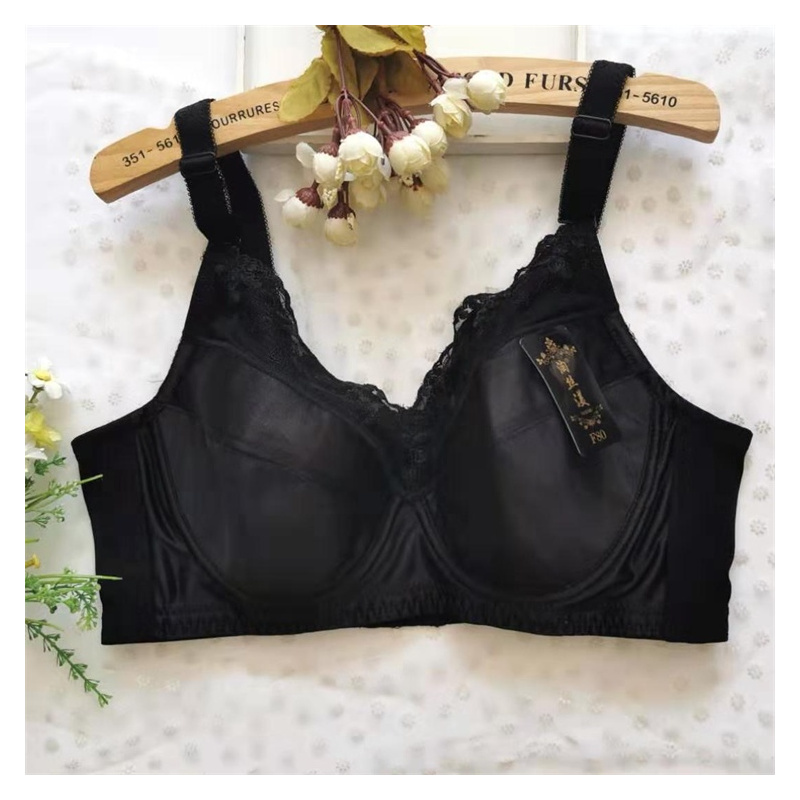 可莉允大号文胸胖mm全包调整型内衣大胸显小200斤100efg大罩杯胸罩