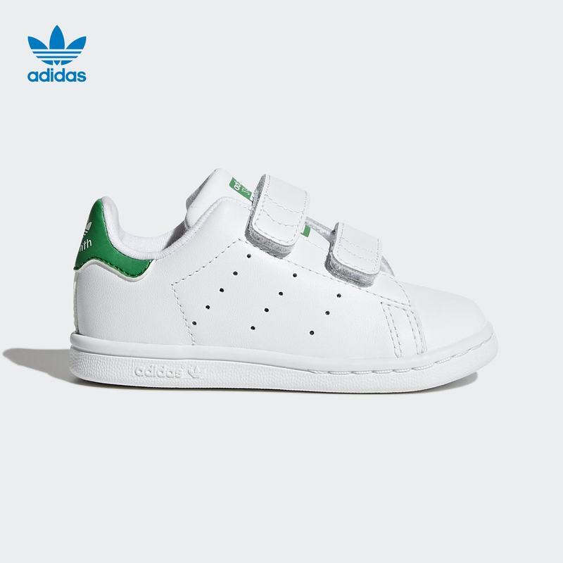 adidas kids阿迪达斯儿童 春季三叶草 男婴童 STAN SMITH CF I 青少年鞋 BZ0520