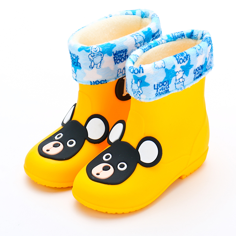 迈凯恩品牌可爱卡通儿童宝宝小雨鞋四季通用防滑水鞋雨鞋男童女童保暖