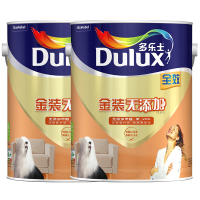 多乐士（Dulux）金装无添加全效乳胶漆内墙面漆 油漆涂料 A833 5L*2 哑光白色