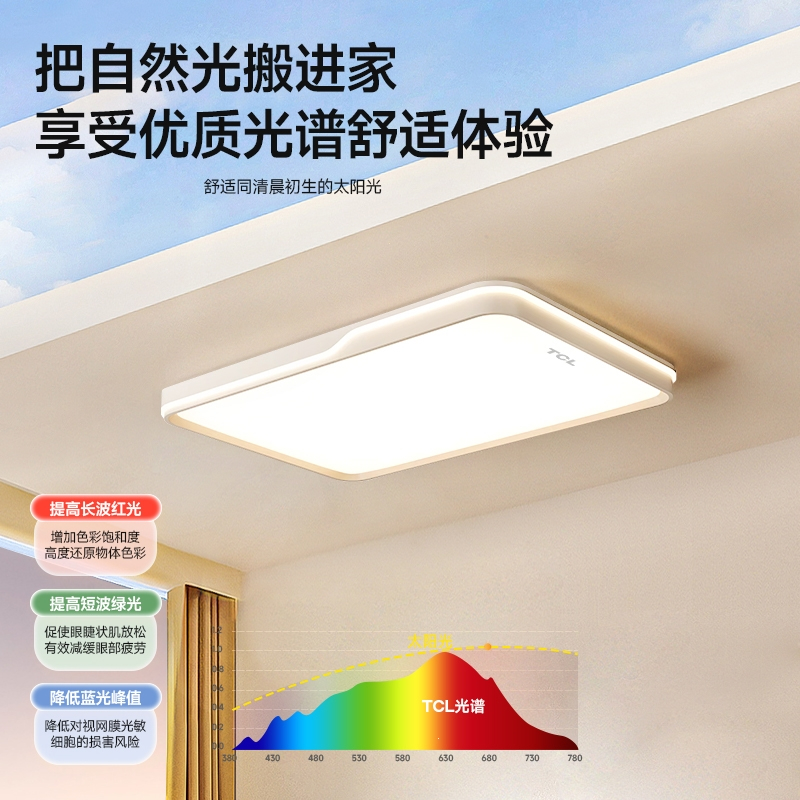 TCL吸顶灯客厅灯现代简约全屋灯具套餐大厅
