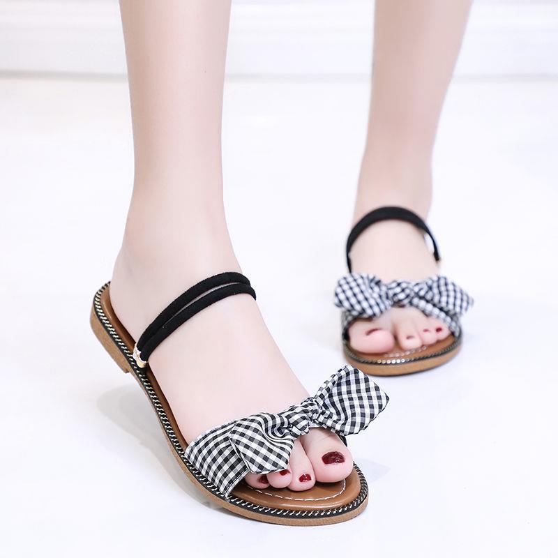 夏季6公主7女童鞋8中童9平底凉鞋10蝴蝶结11女孩穿5到12岁小学生