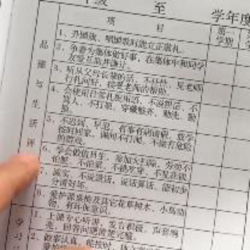小学生素质报告册 10本装