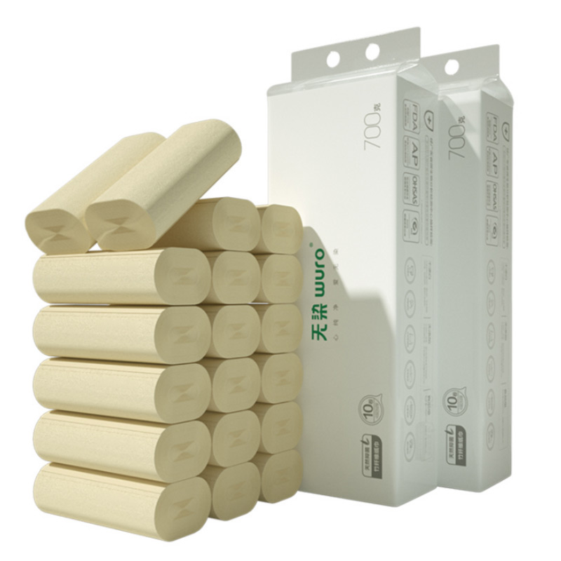 无芯卷纸本色原竹浆纸巾厕所厕纸卫生纸家用卷筒纸整箱实惠装40卷