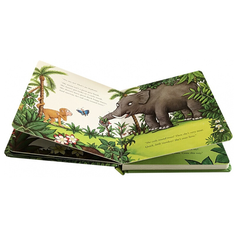 [正版]小猴子找妈妈 英文原版 Monkey Puzzle 朱莉娅唐纳森 桂冠作家 启蒙绘本纸板书 搭小房子变大房子高清大图