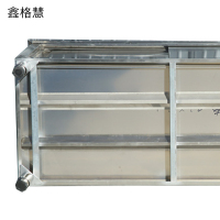 鑫格慧 不锈钢工作台厨房操作带推拉门案板 120*60*80双通 张
