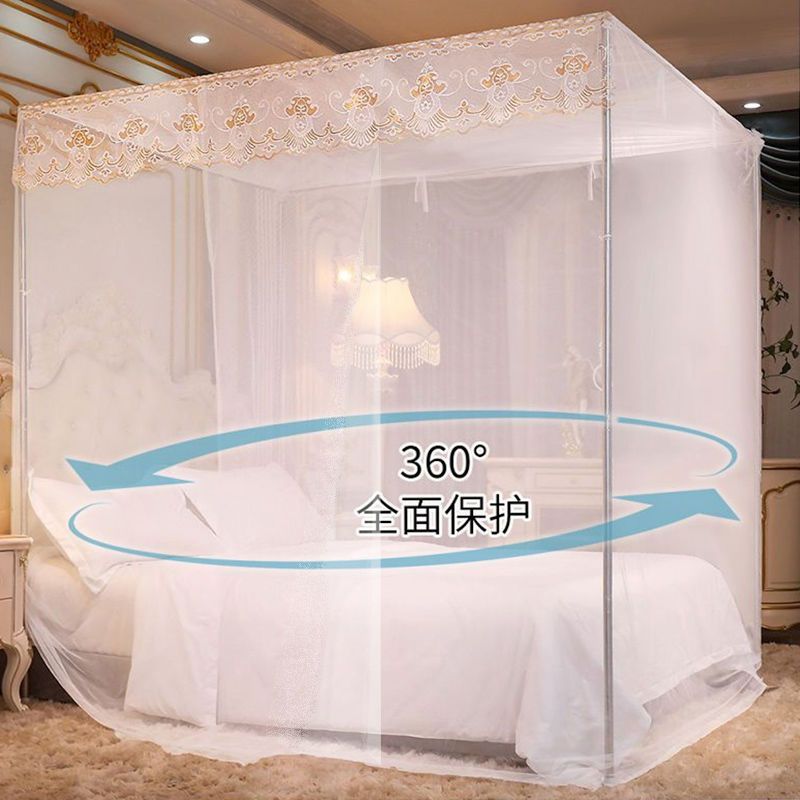 蚊帐1.8床家用单开1.0m老式1.2米床学生宿舍加粗支架落地1.5m床