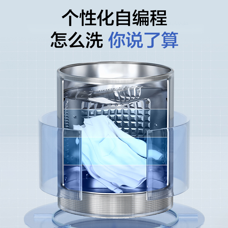 海尔(Haier)10公斤 全自动波轮 洗衣机 钢化玻璃盖 预约 清新换风 桶自洁 XQB100-Z616S高清大图