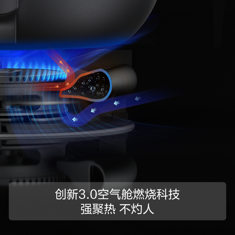 方太(FOTILE)[双边独立定时]燃气灶 家用嵌入式5.2kW* 70%热效率 猛火燃气灶 易清洁可调节02-TE21高清大图